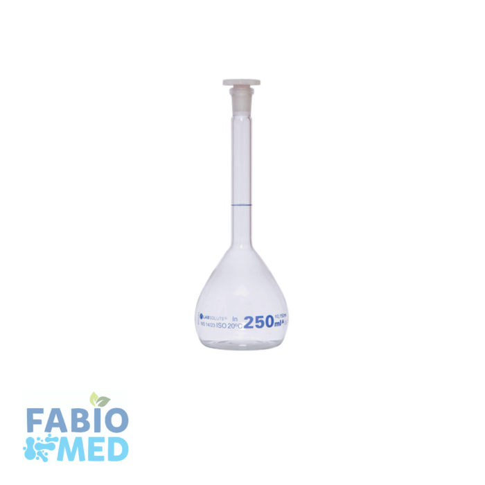 Fiole jaugée en verre clair 250ml