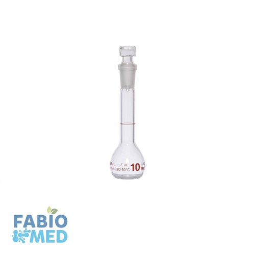 Fiole jaugée en verre clair 10ml
