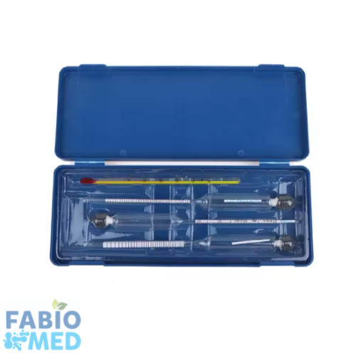 Alcoomètre avec thermomètre, 3 pièces, teneur en alcool 0-40, 40-70, 70-100