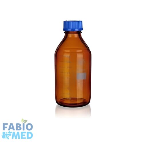 Flacon ISO en verre ambré 250 ml