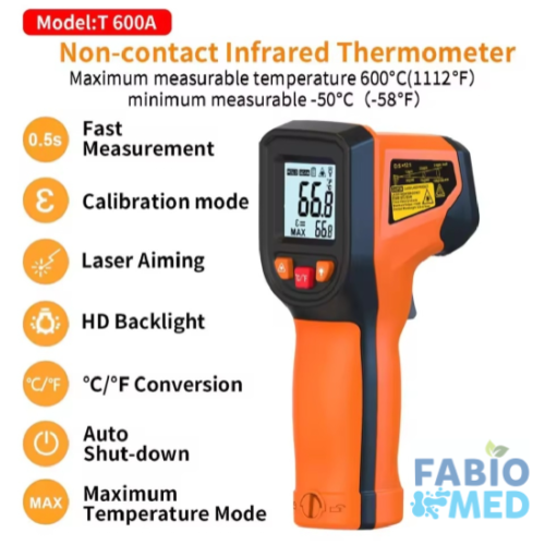 Thermométre infrarouge lazer -50 à 600°